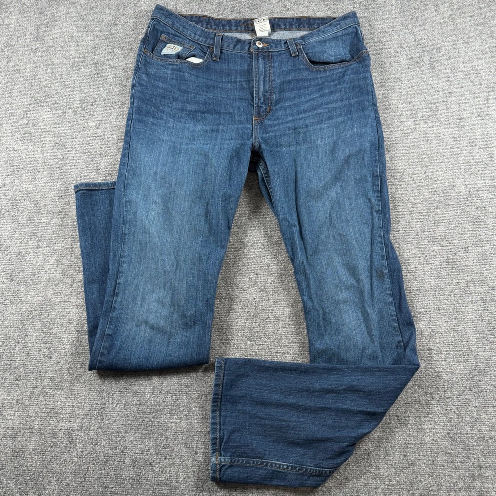 Cinch Jeans Mens 36x34 Blue Denim Straight Leg Western MB98034018 Workwear